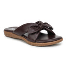 Elegant Women's Leather Slippers with Knot Tie Design L 135 - Zoom Shoes India