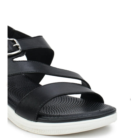 Women’s Leather Sandals 7575 – Classic Design with Buckle & Chunky Sole