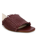 Chic Women's Flared Heel Slippers L701 with Weave Design - Zoom Shoes India