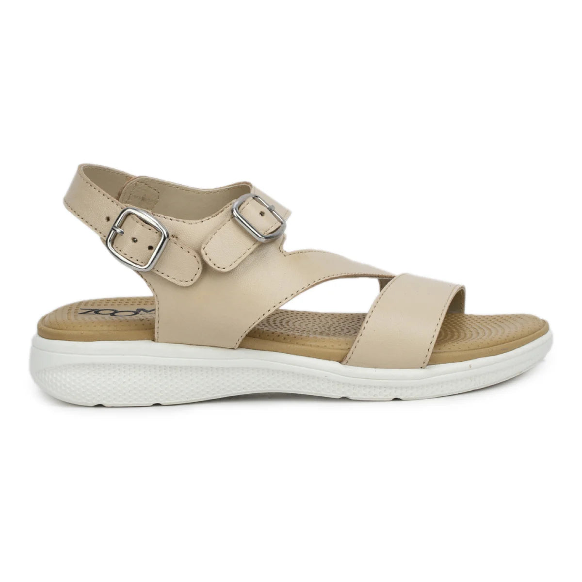 Women’s Leather Sandals 7575 – Classic Design with Buckle & Chunky Sole - Zoom Shoes India