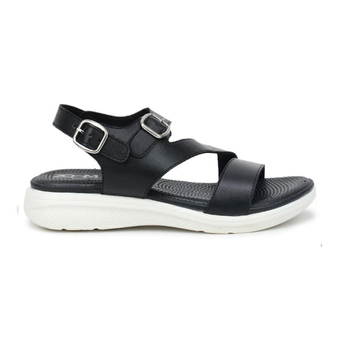 Women’s Leather Sandals 7575 – Classic Design with Buckle & Chunky Sole