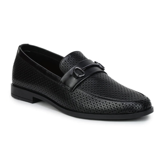 Original Leather Loafers 9981 – Pointed Toe with Mesh Texture Slip-on Shoes