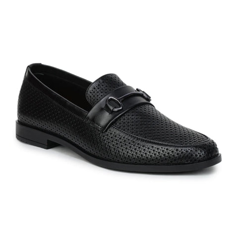Original Leather Loafers 9981 – Pointed Toe with Mesh Texture Slip-on Shoes