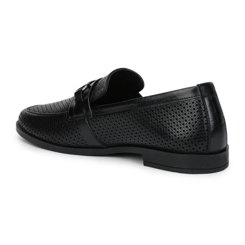 Original Leather Loafers 9981 – Pointed Toe with Mesh Texture Slip-on Shoes