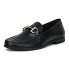 Men’s Leather Loafers 840 – Glossy Croc-Textured Slip-On Shoes - Zoom Shoes India