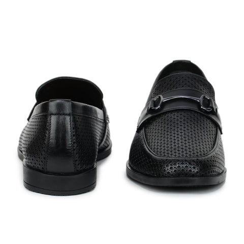 Original Leather Loafers 9981 – Pointed Toe with Mesh Texture Slip-on Shoes