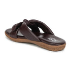 Elegant Women's Leather Slippers with Knot Tie Design L 135 - Zoom Shoes India