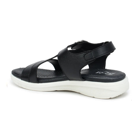 Women’s Leather Sandals 7575 – Classic Design with Buckle & Chunky Sole