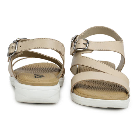 Women’s Leather Sandals 7575 – Classic Design with Buckle & Chunky Sole