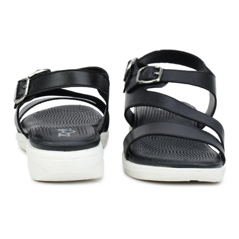 Women’s Leather Sandals 7575 – Classic Design with Buckle & Chunky Sole