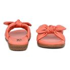 Elegant Women's Leather Slippers with Knot Tie Design L 135 - Zoom Shoes India