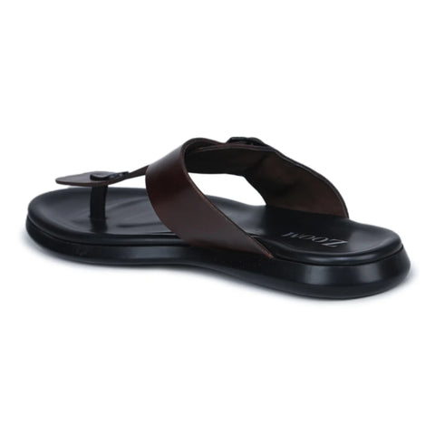 Men’s Genuine Leather Slippers CN 81 – V-Toe Design with Cushioned Insole