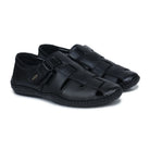 Original Leather Sandals for Men – 1901 with Mat Weave Design & Cushioned Insole - Zoom Shoes India