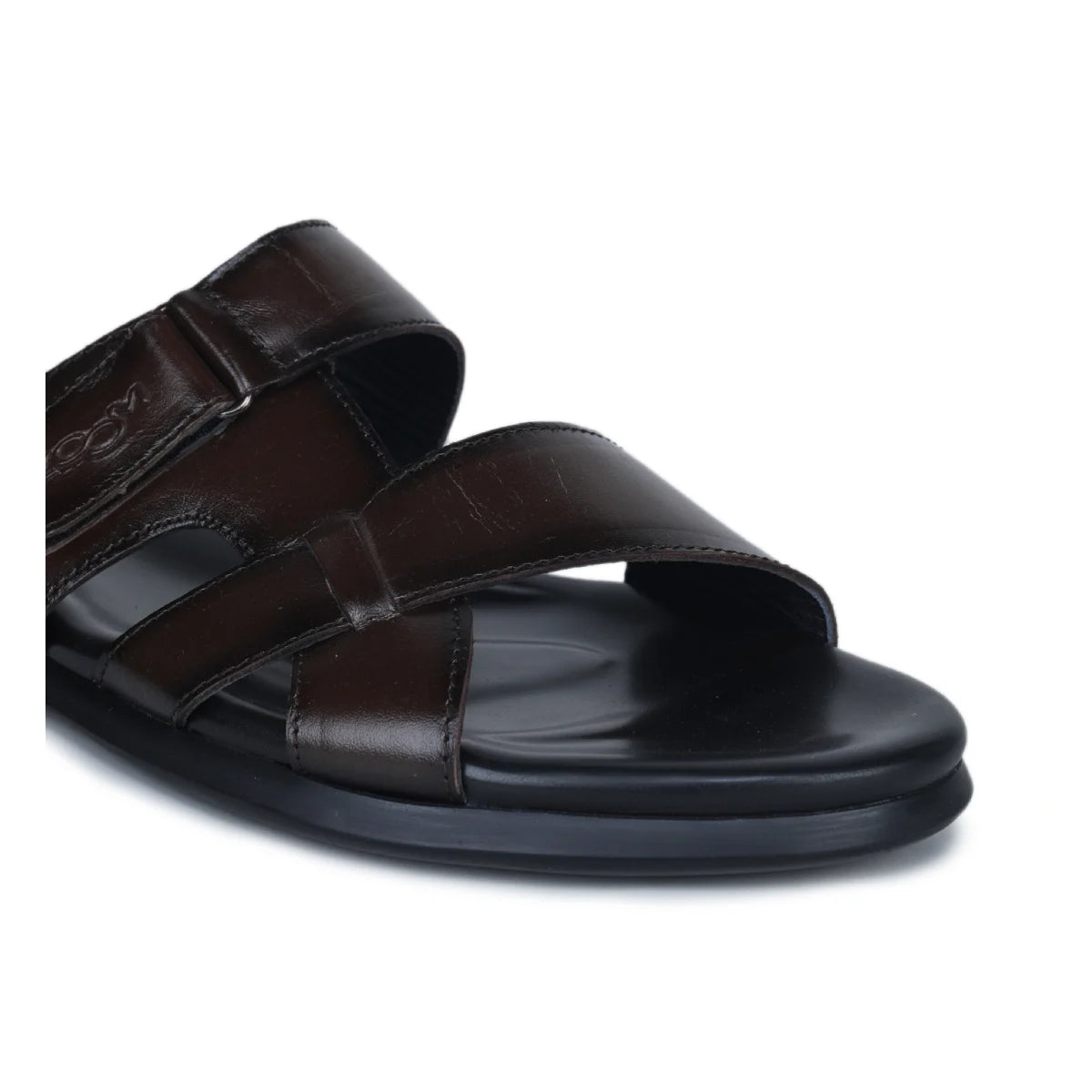 Genuine Leather Slide Slippers for Men – CN 36 with Cushioned Insole & Anti-Slip Sole - Zoom Shoes India