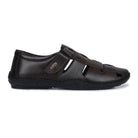 Original Leather Sandals for Men – 1901 with Mat Weave Design & Cushioned Insole - Zoom Shoes India