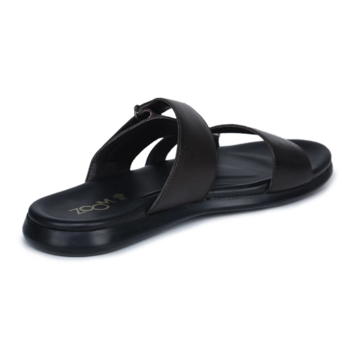 Genuine Leather Slide Slippers for Men – CN 36 with Cushioned Insole & Anti-Slip Sole