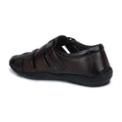 Original Leather Sandals for Men – 1901 with Mat Weave Design & Cushioned Insole - Zoom Shoes India