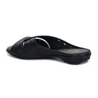 Sophisticated Women's Leather Slippers L 615 with Brogue Design - Zoom Shoes India