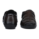 Original Leather Sandals for Men – 1901 with Mat Weave Design & Cushioned Insole - Zoom Shoes India