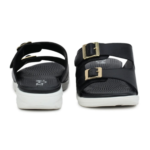 Women’s Leather Slippers 7512 – Monk Strap Design in Flats