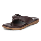 Women’s Leather Slippers L 132 – V-Toe Tie Knot Design with Cushioned Insole - Zoom Shoes India