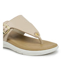 Leather Slippers For Women 7525 – V-Toe Monk Strap Flats with Cushioned Insole - Zoom Shoes India