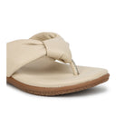 Women’s Leather Slippers L 132 – V-Toe Tie Knot Design with Cushioned Insole - Zoom Shoes India