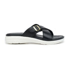 Women’s Leather Slippers 7515 – Criss-Cross Buckle Design - Zoom Shoes India