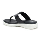 Leather Slippers For Women 7525 – V-Toe Monk Strap Flats with Cushioned Insole - Zoom Shoes India