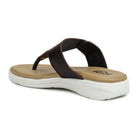 Leather Slippers For Women 7525 – V-Toe Monk Strap Flats with Cushioned Insole - Zoom Shoes India