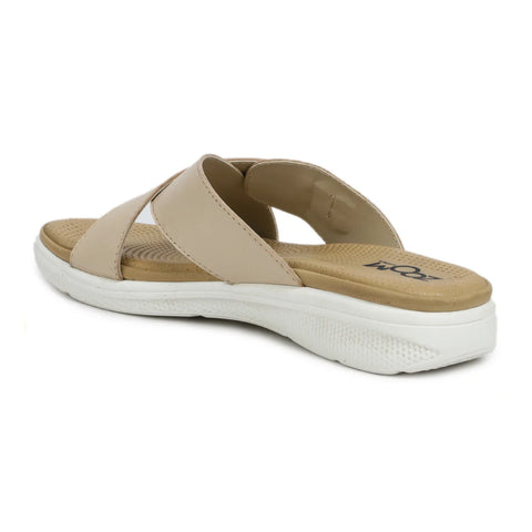 Women’s Leather Slippers 7515 – Criss-Cross Buckle Design