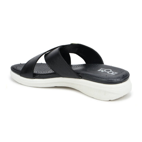 Women’s Leather Slippers 7515 – Criss-Cross Buckle Design
