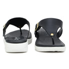 Leather Slippers For Women 7525 – V-Toe Monk Strap Flats with Cushioned Insole - Zoom Shoes India