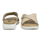 Women’s Leather Slippers 7515 – Criss-Cross Buckle Design - Zoom Shoes India