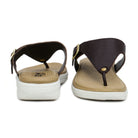 Leather Slippers For Women 7525 – V-Toe Monk Strap Flats with Cushioned Insole - Zoom Shoes India