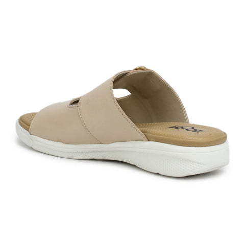 Women’s Leather Slippers 7512 – Monk Strap Design in Flats