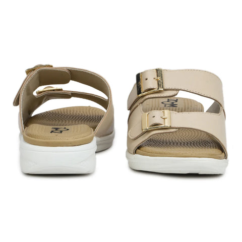 Women’s Leather Slippers 7512 – Monk Strap Design in Flats