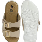 Women’s Leather Slippers 7512 – Monk Strap Design in Flats - Zoom Shoes India