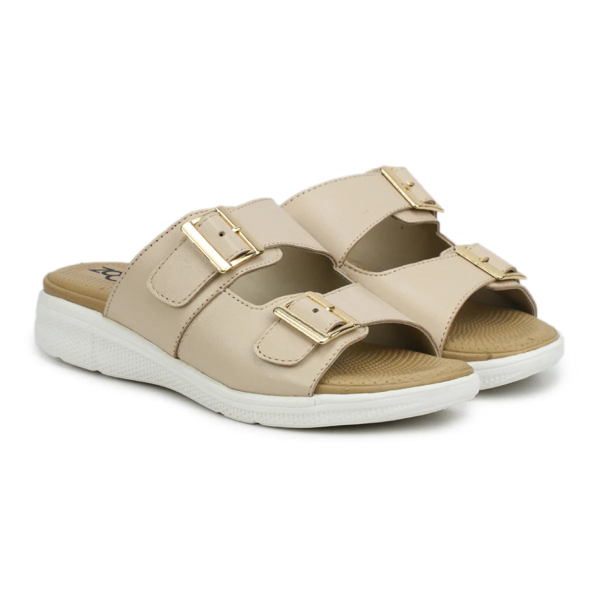 Women’s Leather Slippers 7512 – Monk Strap Design in Flats - Zoom Shoes India