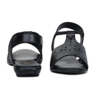 Leather Sandals For Women L 648 – Thong Style with Brogue Detailing - Zoom Shoes India