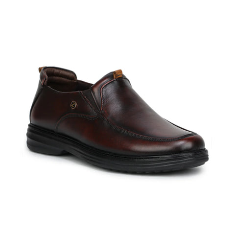 Leather Loafers for Men 4511 | Slip-On Shoes with TPR Sole