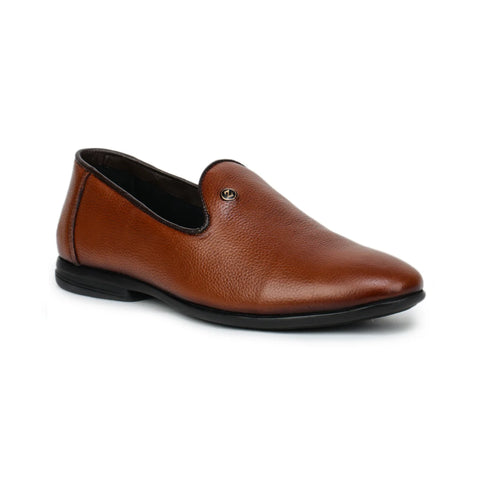 Black Formal Slip-On Shoes 1746 | Leather Loafers for Men