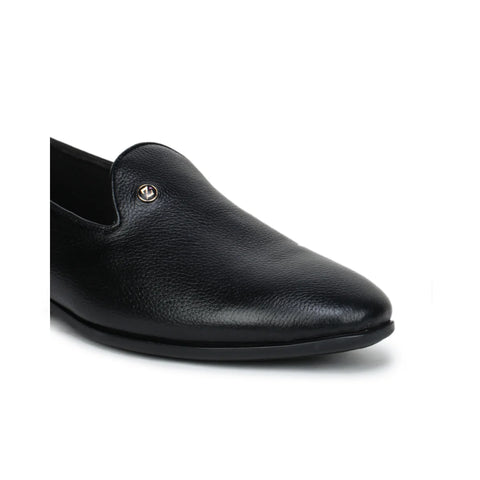 Black Formal Slip-On Shoes 1746 | Leather Loafers for Men