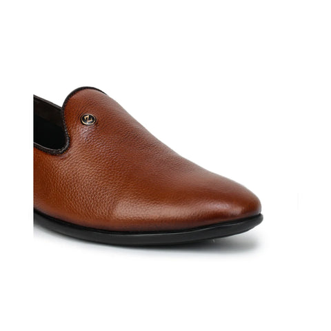 Black Formal Slip-On Shoes 1746 | Leather Loafers for Men