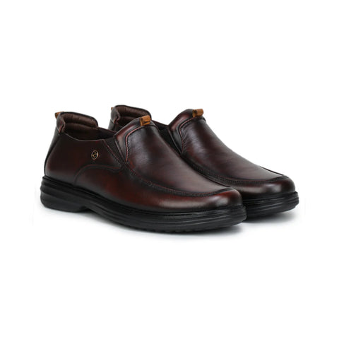 Leather Loafers for Men 4511 | Slip-On Shoes with TPR Sole