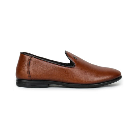 Black Formal Slip-On Shoes 1746 | Leather Loafers for Men
