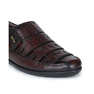 Casual Leather Sandals for Men 9217 | Office Sandals - Zoom Shoes India