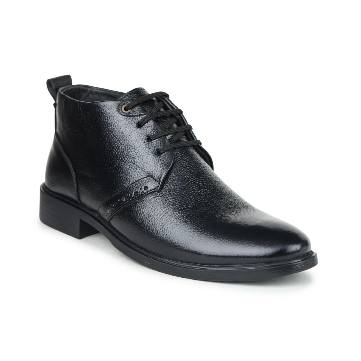 Leather Chukka Boots B 091 | Lace-Up High Ankle Shoes - Zoom Shoes India