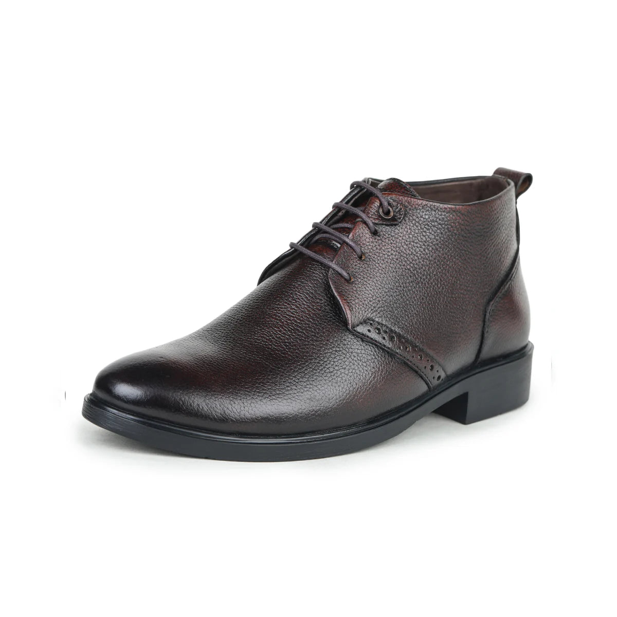 Leather Chukka Boots B 091 | Lace-Up High Ankle Shoes - Zoom Shoes India