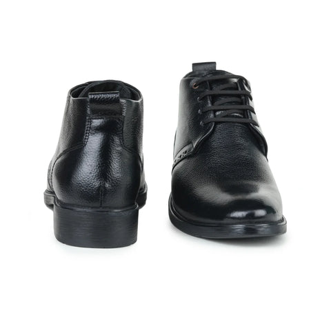 Leather Chukka Boots B 091 | Lace-Up High Ankle Shoes
